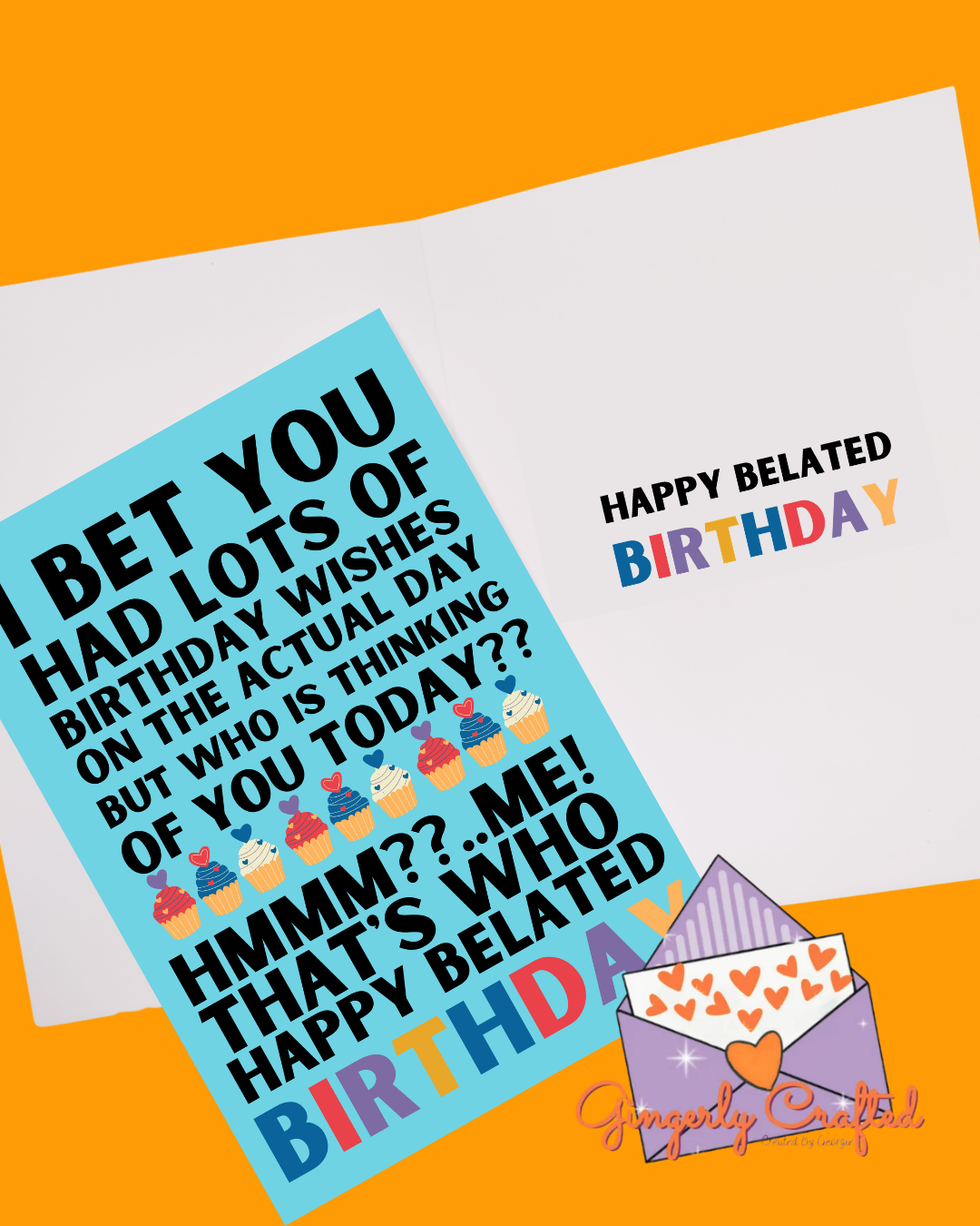 Happy Belated Birthday Card
