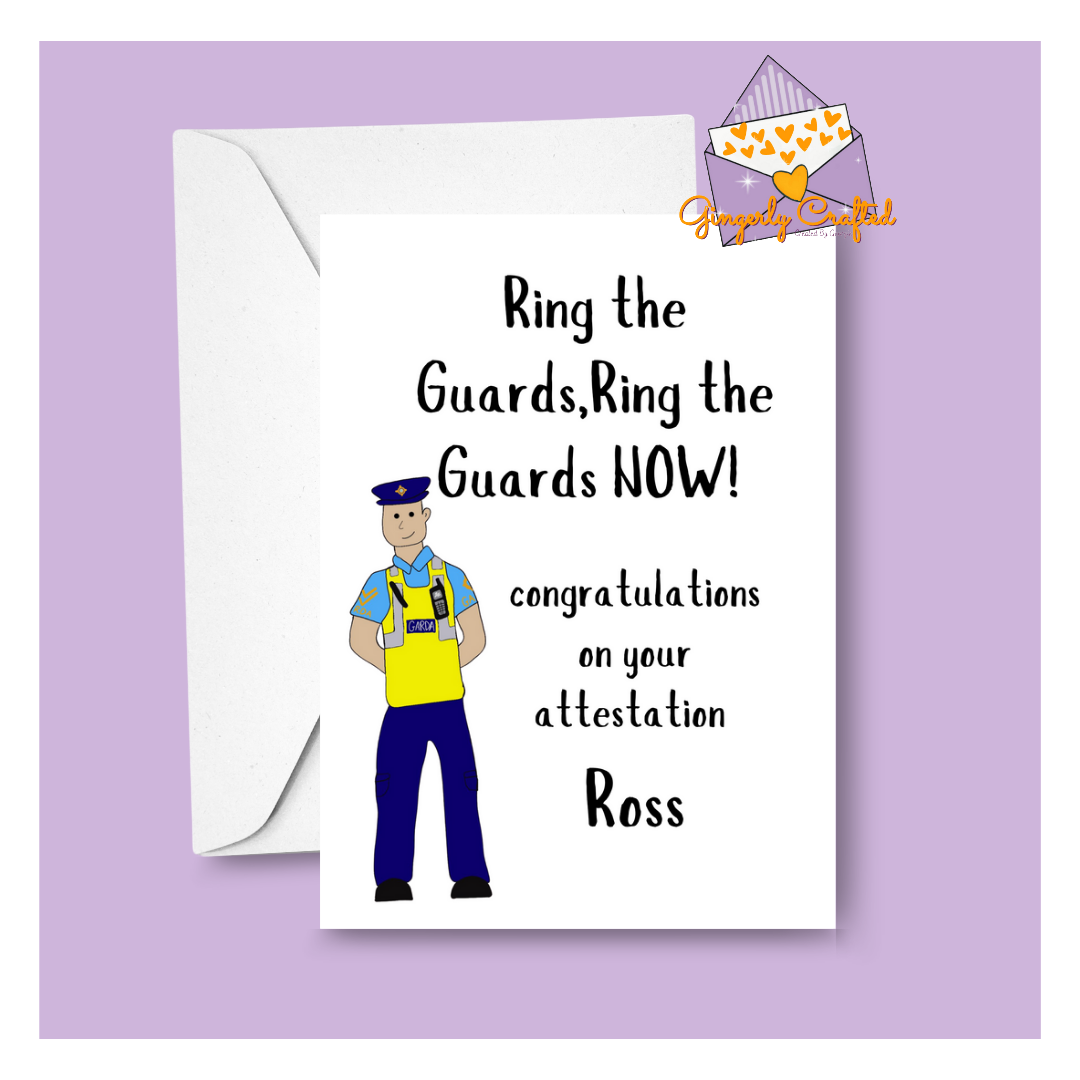 Ring The Guards Attestation Card