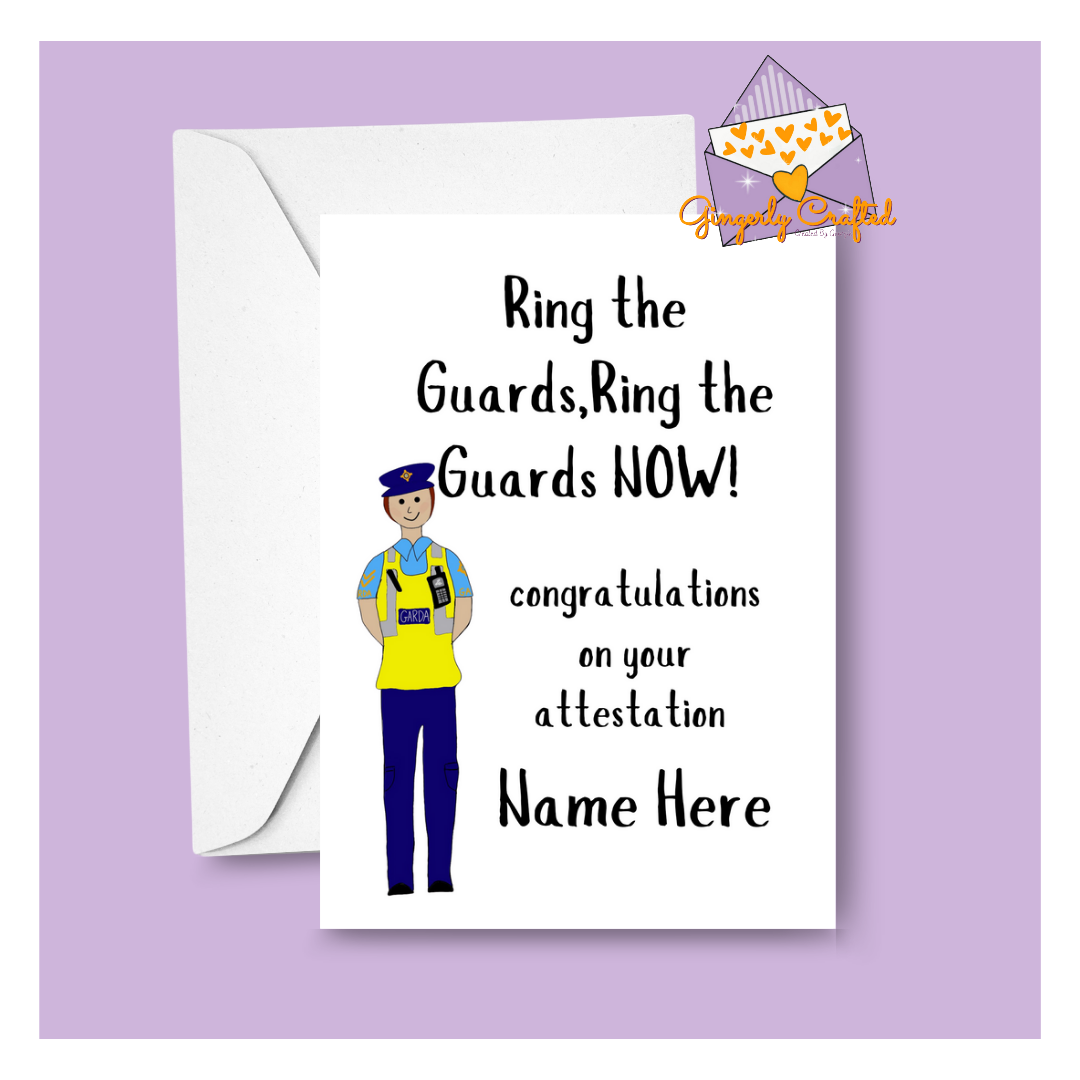 Ring The Guards Attestation Card