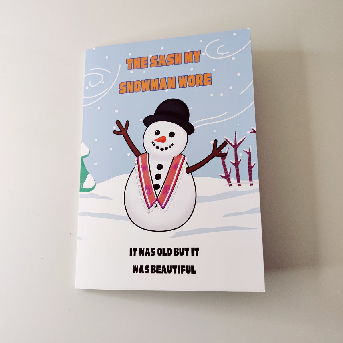 The sash my snowman wore