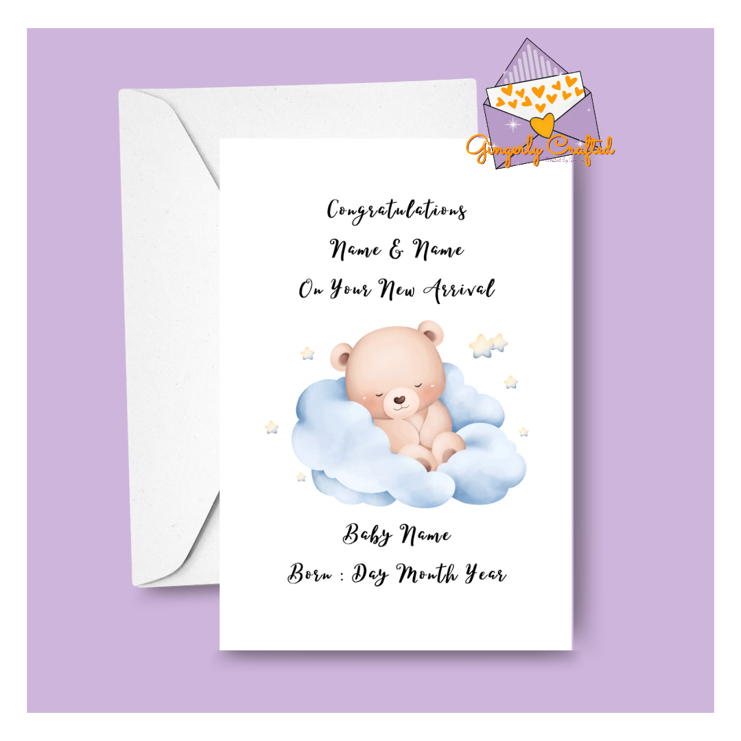 Personalised New Arrival Card