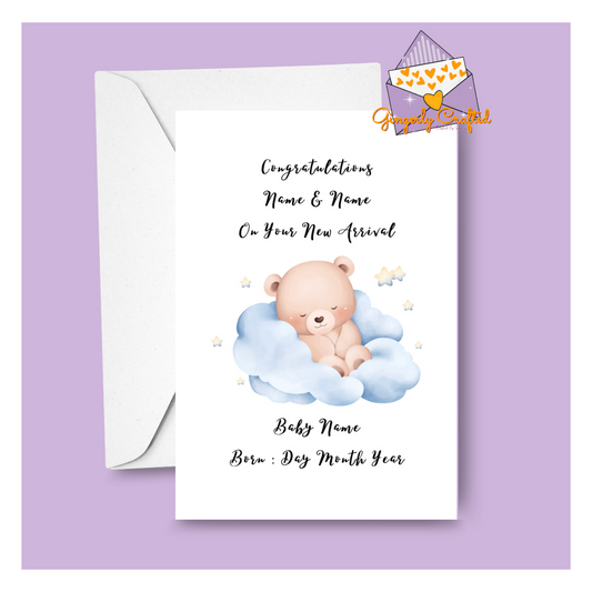 Personalised New Arrival Card