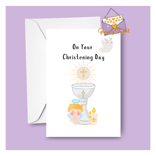 Christening Day Card