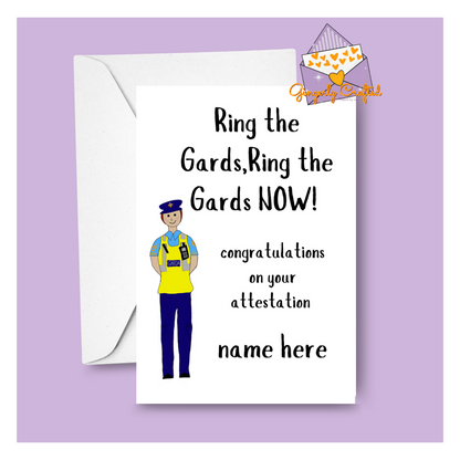 Ring The Gards Attestation Card