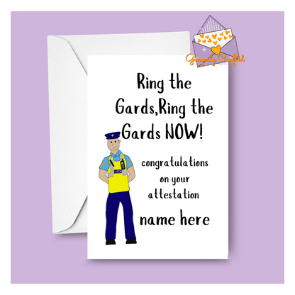 Ring The Gards Attestation Card