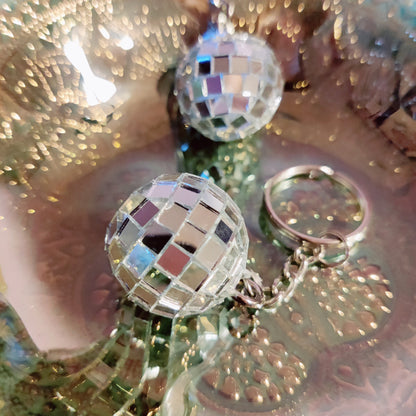 Disco ball keyring