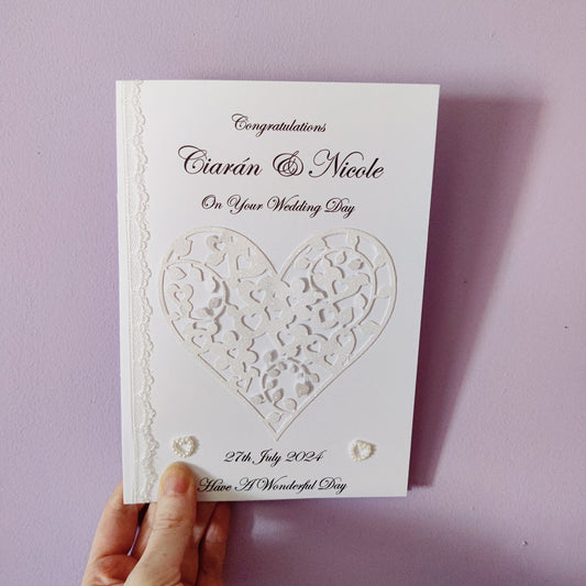 Handmade Wedding Card (A)