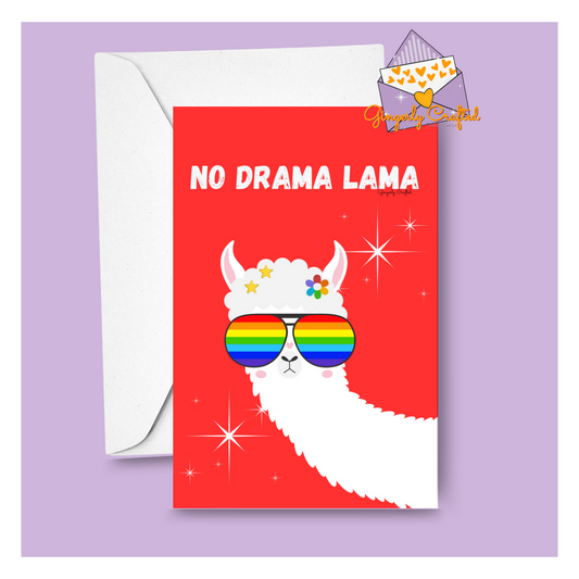 No Drama Lama Card