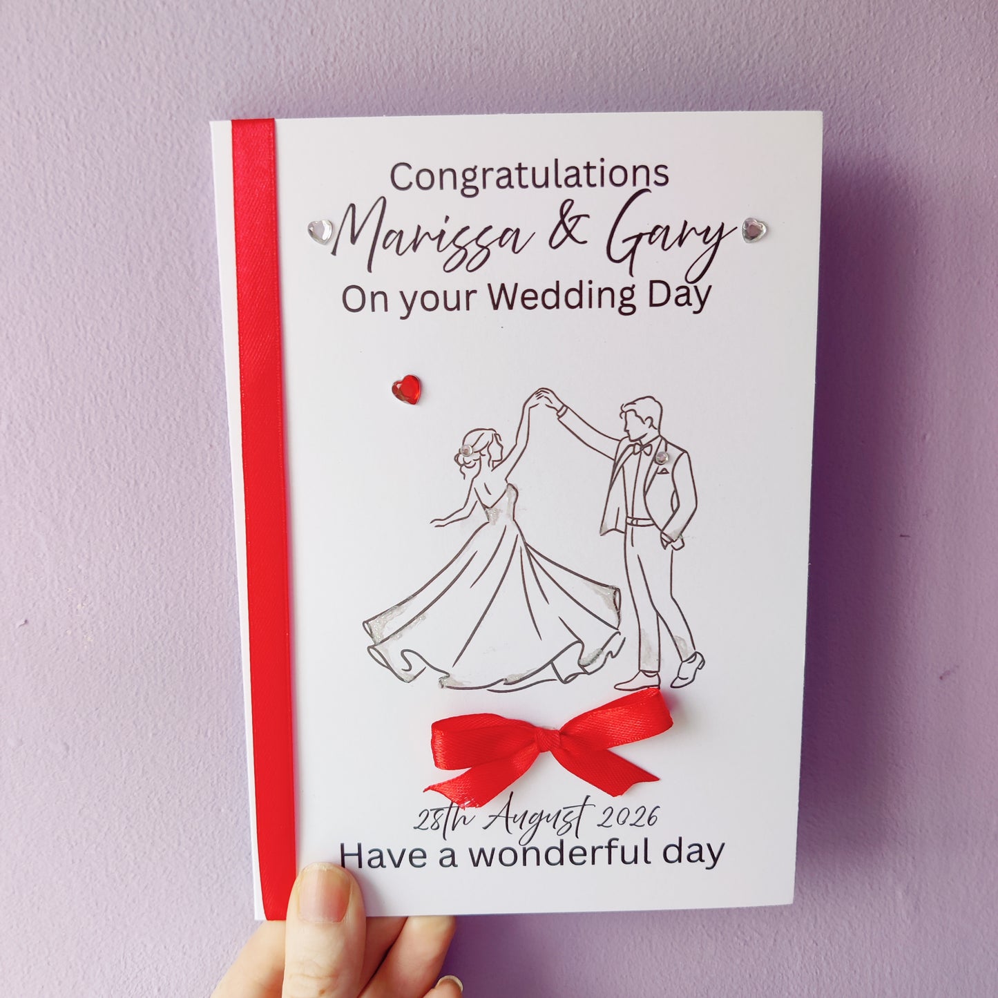 Handmade Wedding Card (C)