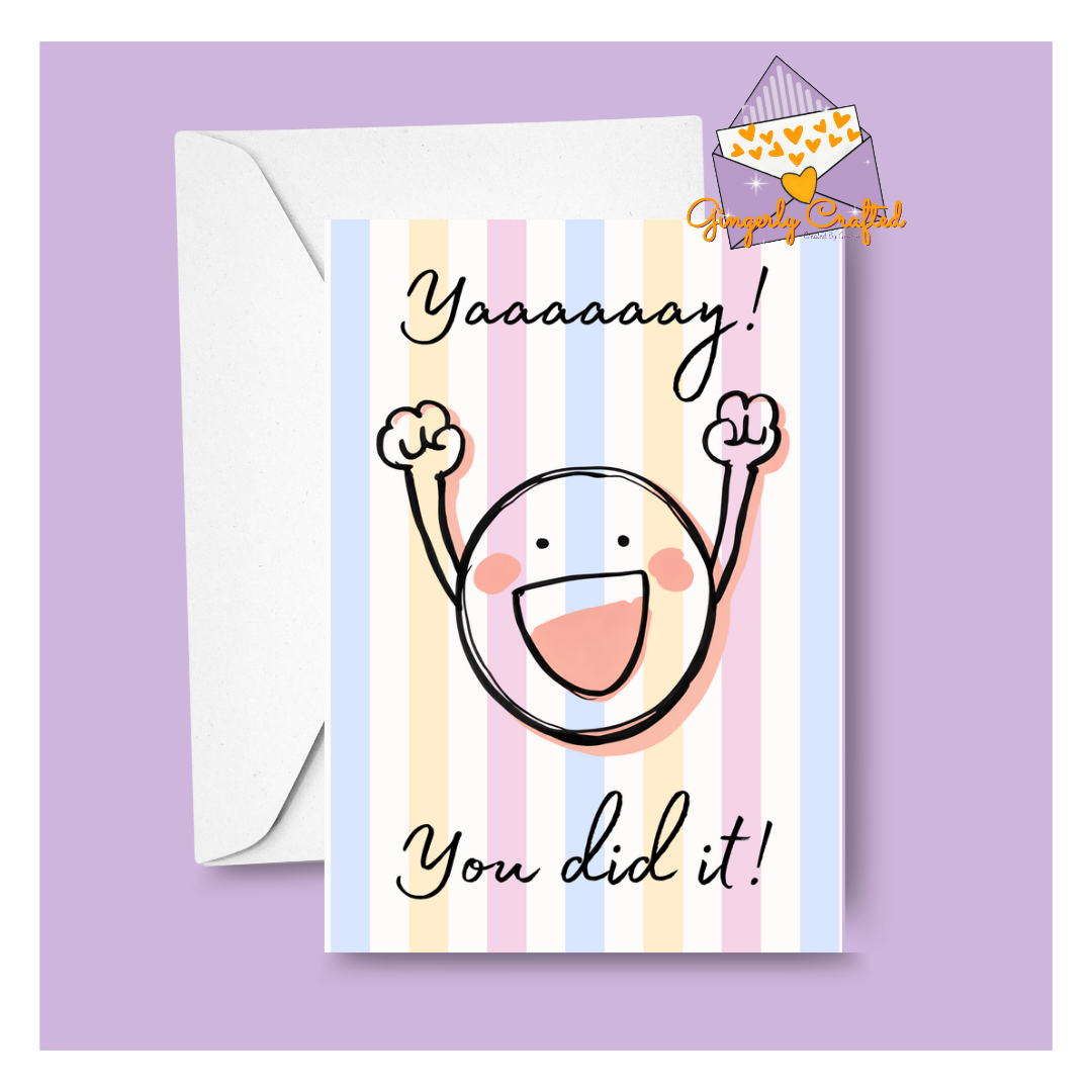 You did it