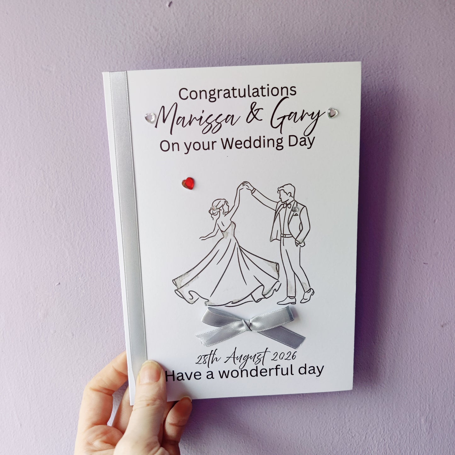 Handmade Wedding Card (C)